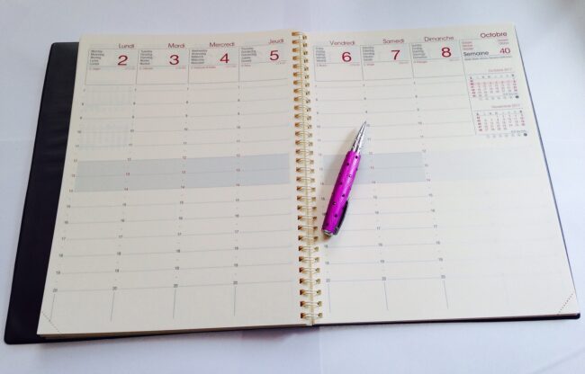 Agenda RV avec soi même
